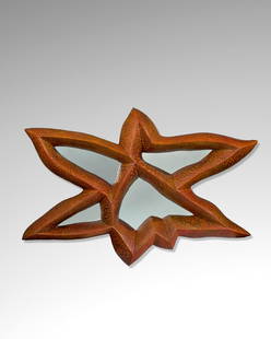 WENDELL CASTLE (1932-2018) Grasshopper Mirror2000polychromed jelutong, mirror plate, carved 'Cas...: WENDELL CASTLE (1932-2018) Grasshopper Mirror 2000 polychromed jelutong, mirror plate, carved 'Castle 2000' width 67in (170cm); height 41 1/2in (105.5cm); depth 6 3/4in (17cm) Footnotes: Wendell Castl