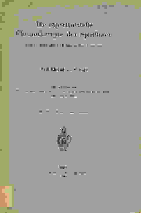 Ehrlich, Paul. 18541915; And Sahachiro Hata. 18731938. Die