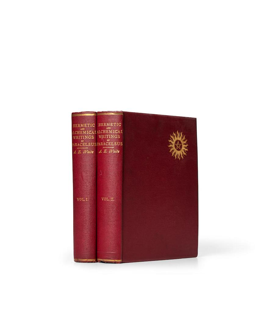 ALCHEMY. PARACELSUS. 1493-1541; and A.E. WAITE, trans. 1857-1902. The Hermetic and Alchemical Wr...: ALCHEMY. PARACELSUS. 1493-1541; and A.E. WAITE, trans. 1857-1902. The Hermetic and Alchemical Writings of ... Paracelsus the Great. London: James Elliot and Co., 1894. 2 volumes. Folio (280 x 225 mm).