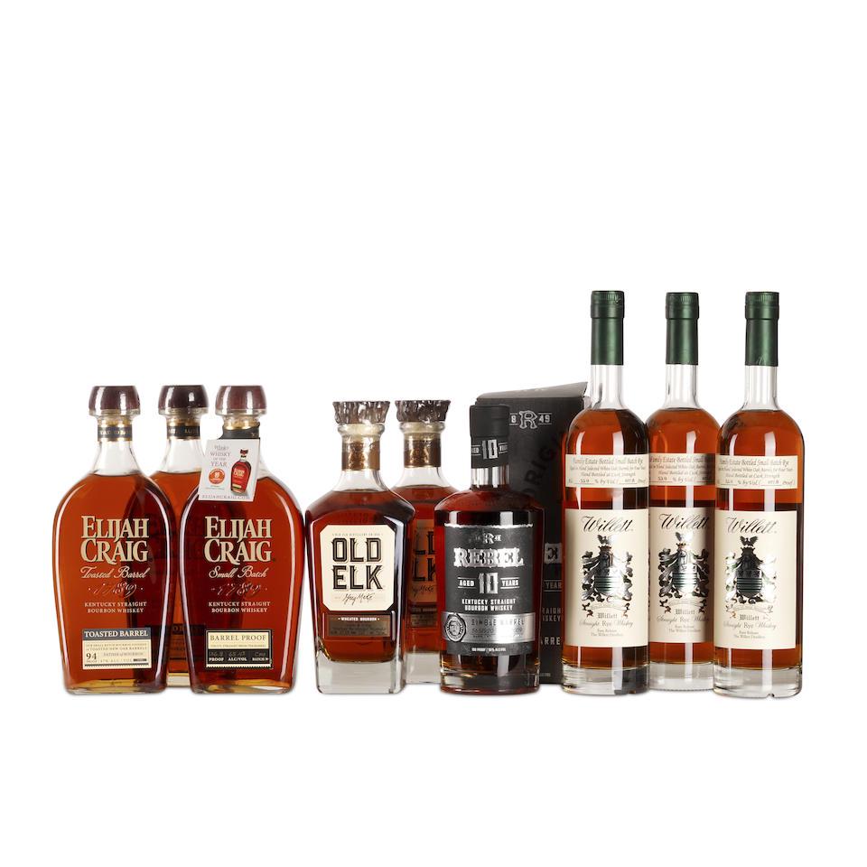 Mixed American Whiskey (9 750ml bottles) (1 of 1)