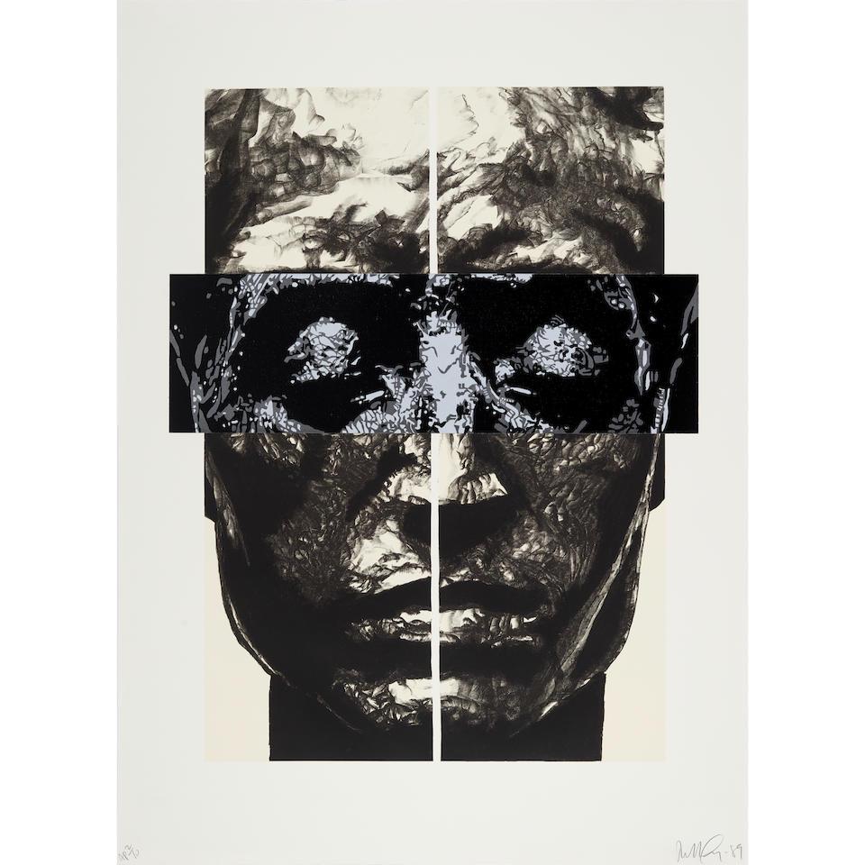 Robert Longo (born 1955); Solid Vision;: Robert Longo (born 1955) Solid Vision, 1989 Lithograph and woodcut in colors on Arches paper, signed in pencil, dated and numbered 2/10 AP (an artist's proof, aside from the edition of 42), published/