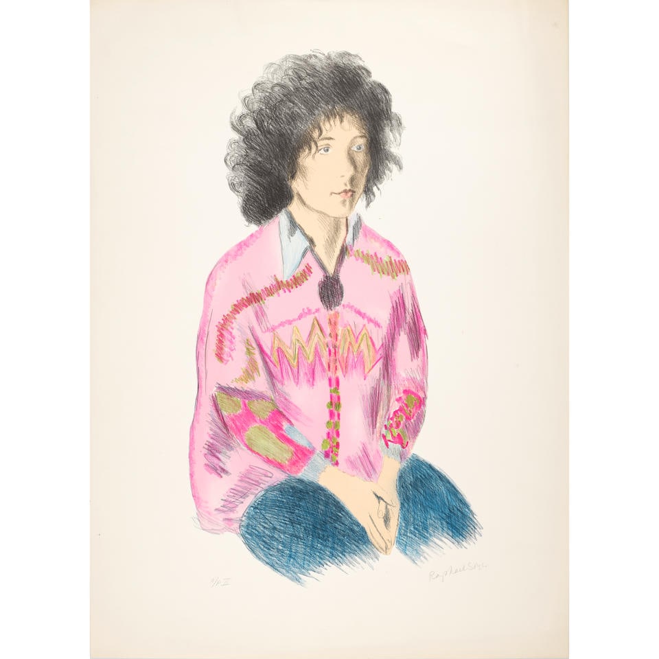 Raphael Soyer (1899-1987); Untitled (Seated Girl); Untitled (Portrait of a Seated Woman) (2 works);: Raphael Soyer (1899-1987) Untitled (Seated Girl); Untitled (Portrait of a Seated Woman) (2 works), c. 1980; c. 1979 Two lithographs on wove paper, each signed in pencil and annotated 'A.P. II' and 'A.