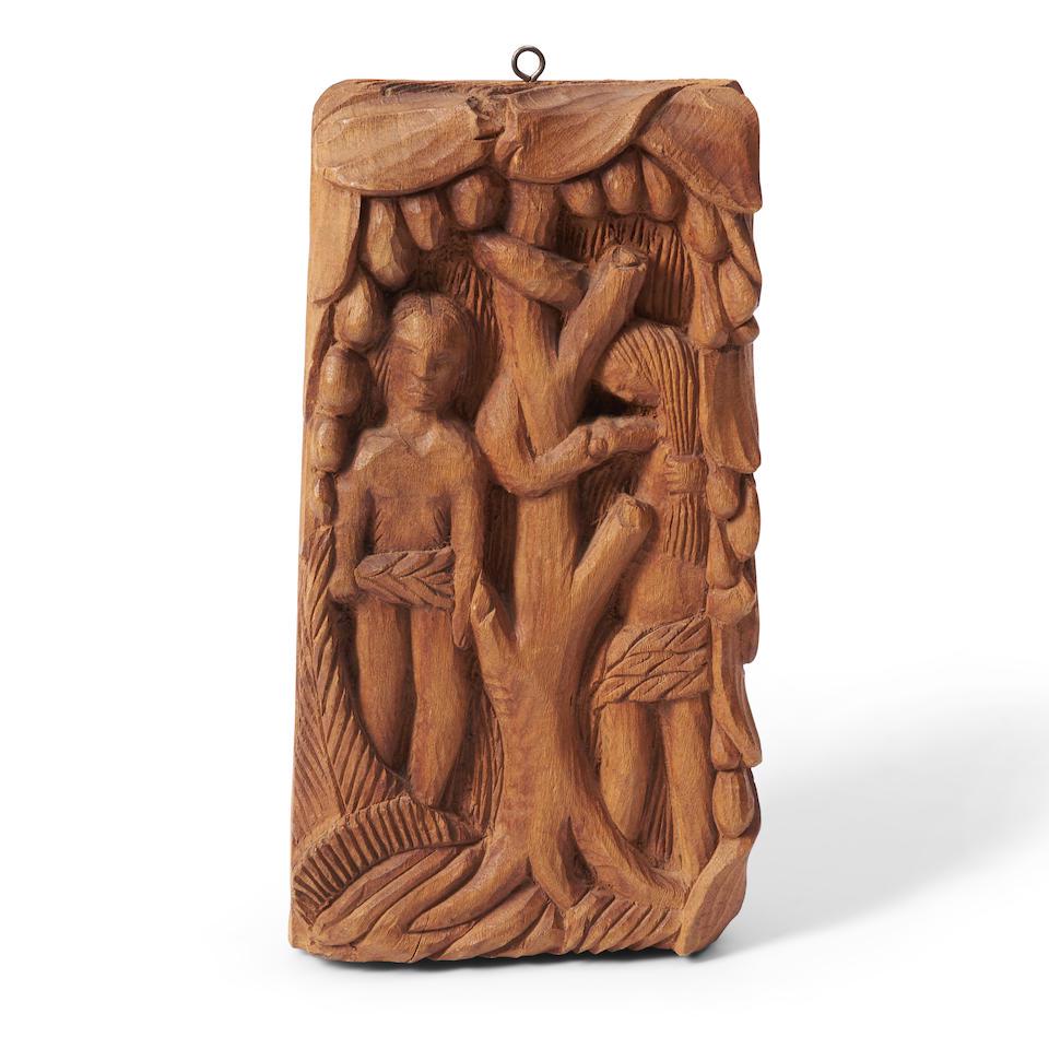 Adam and Eve possibly Nacius Joseph (b. 1939), Port-au-Prince, Haiti, 20th century. (1 of 2)