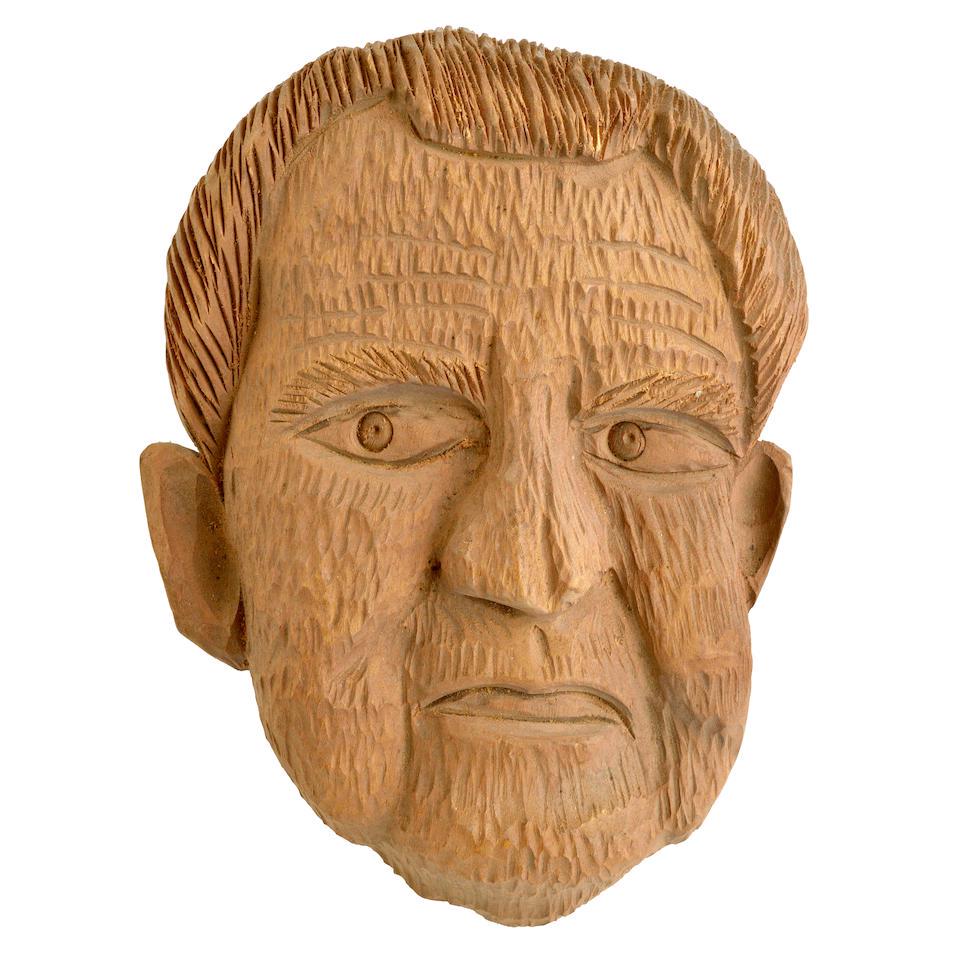 Chip-carved Portrait of Richard Nixon Clarence Stringfield (1903-76), Nashville, Tennessee, c. 1... (1 of 1)
