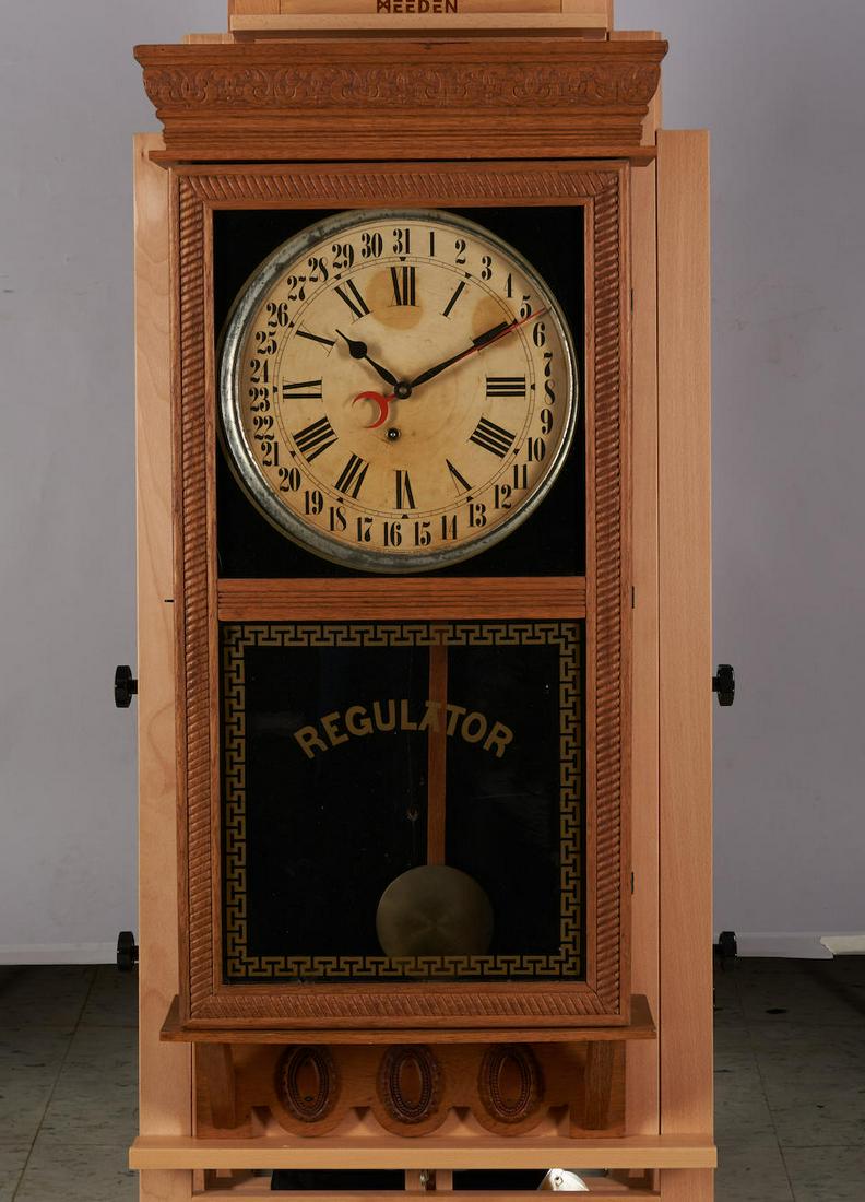 Oak Regulator Wall Clock by E. Ingraham & Co. (1 of 1)