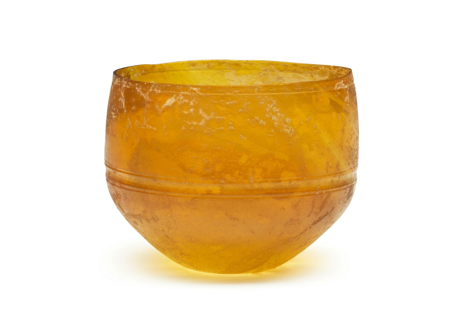 A Roman amber glass Hofheim cup (1 of 1)