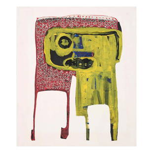 Amadou Sanogo (Mali, né en 1977) Sans titre: Amadou Sanogo (Mali, né en 1977) Sans titre acrylique sur toile acrylic on canvas 135 x 115 cm. (53 1/8 x 45 1/4in.) Footnotes: Provenance Collection privée, USA