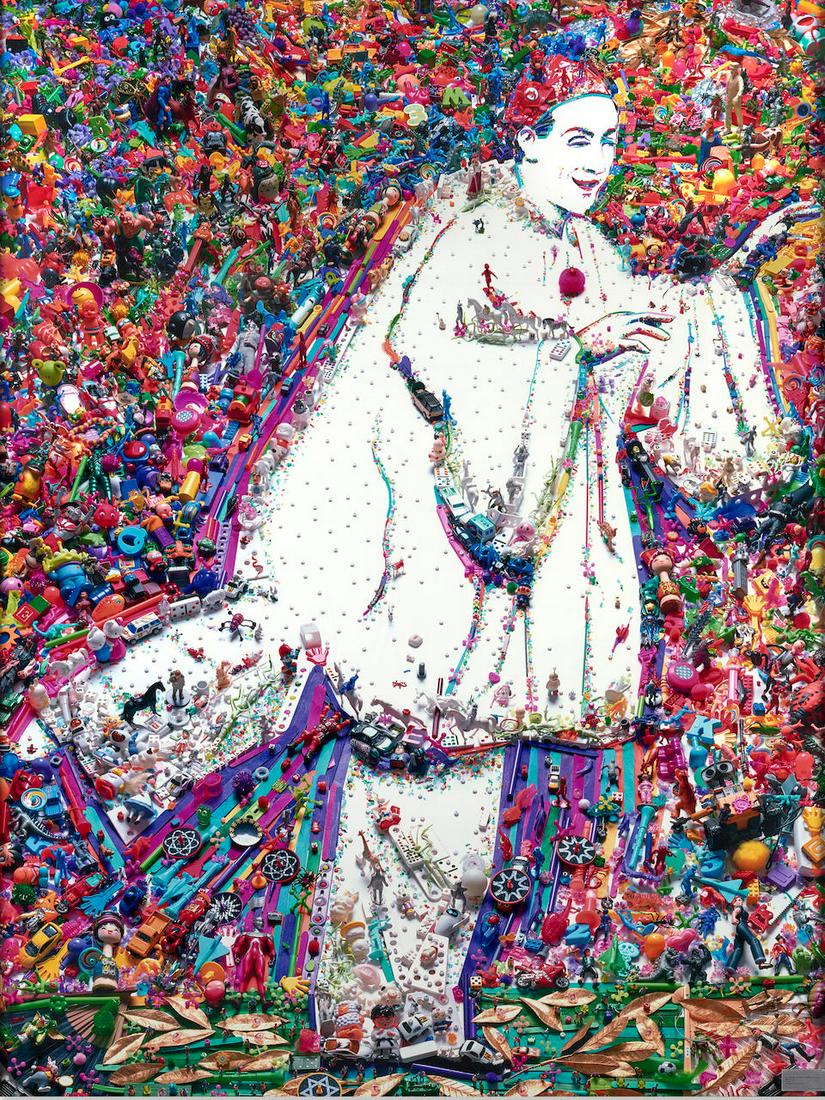 VIK MUNIZ (B. 1961) Pierrot Running, after Nadar and Adrien Tournachon (Rebus) 2010: VIK MUNIZ (B. 1961) Pierrot Running, after Nadar and Adrien Tournachon (Rebus) 2010 digital C-print 93 by 71 in. 236.2 by 180.3 cm. This work was executed in 2010 and is number two from an edition of