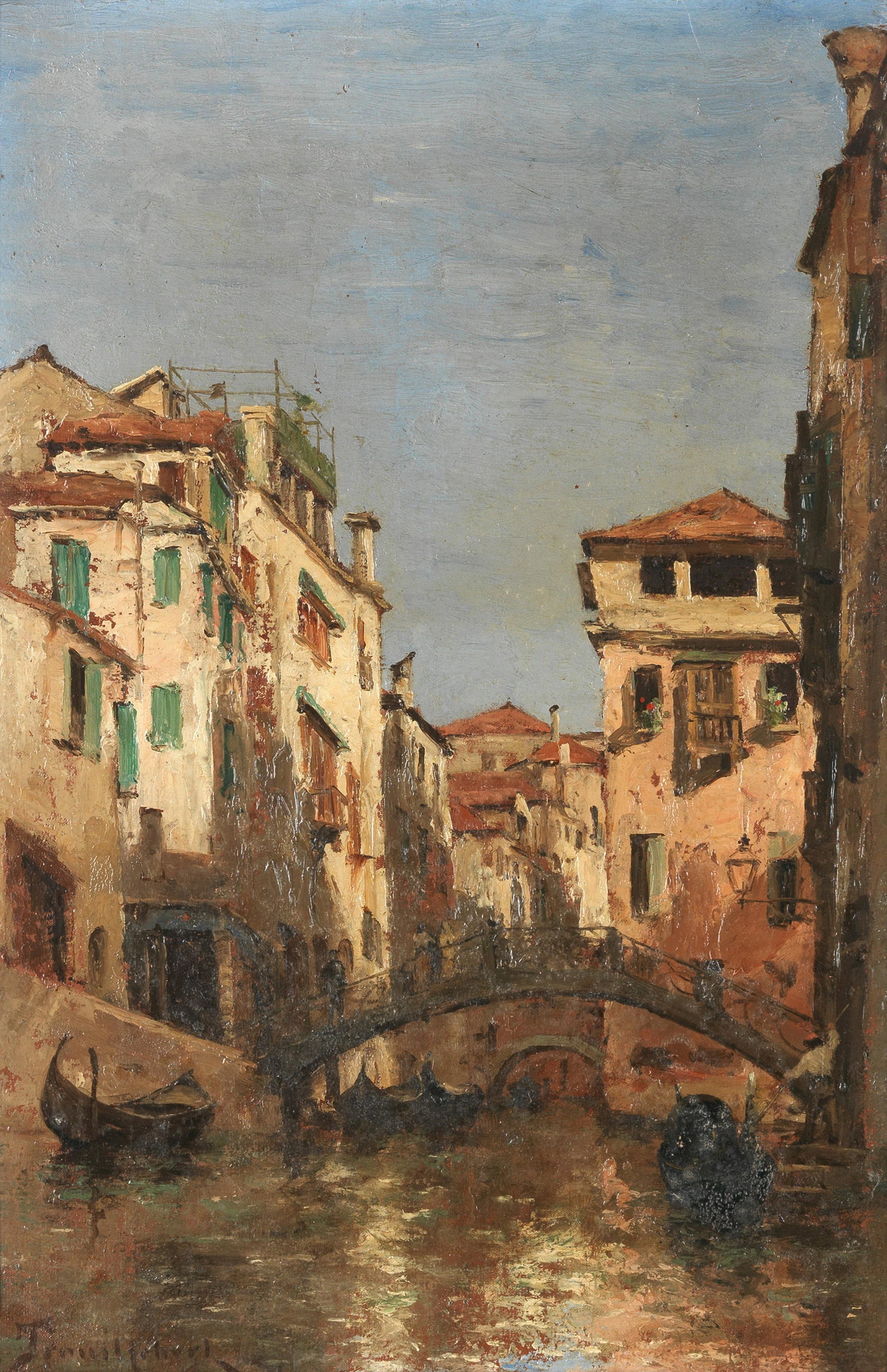 Paul Désiré Trouillebert (French, 1831-1900) Canal Pinelli, Venise (1 of 1)