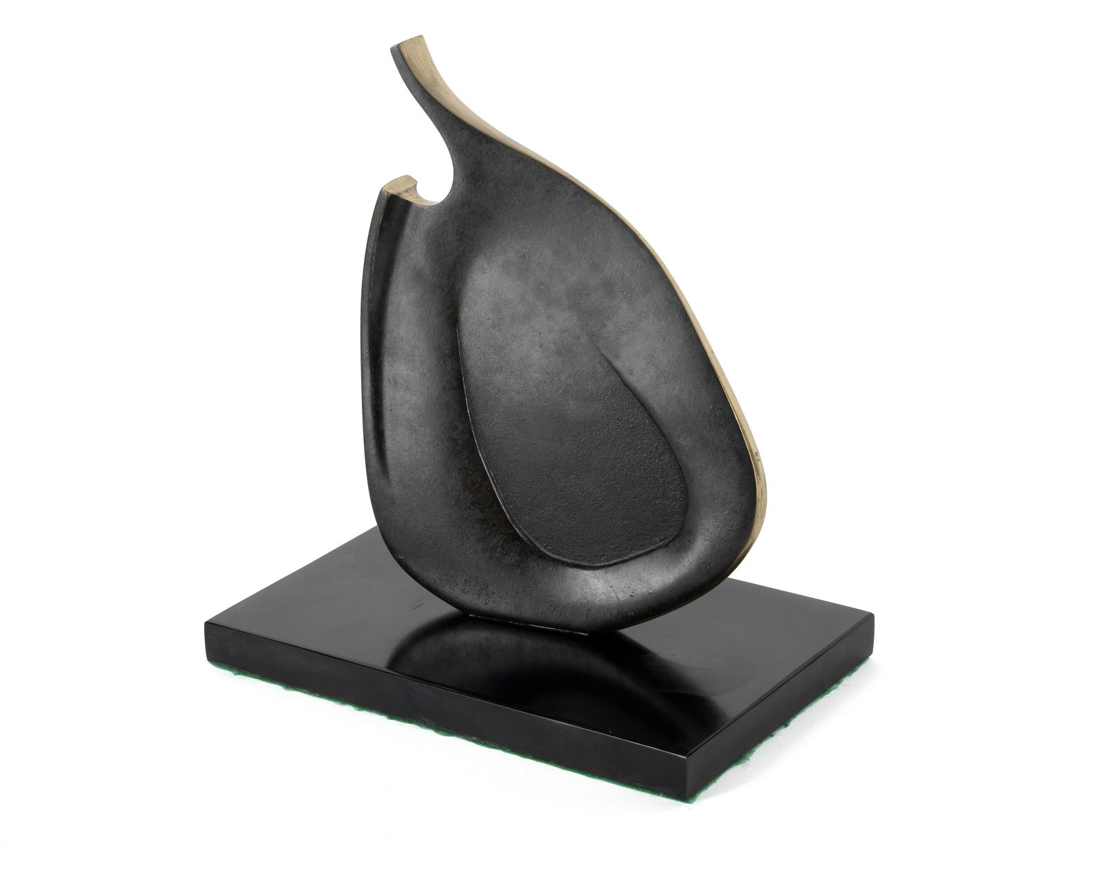 Robert Adams (British, 1917-1984) Crest 24.5cm (9 5/8in) high (excluding base); 27.5cm (10 13/16...: Robert Adams (British, 1917-1984) Crest bronze with a brown patina, and polished bronze 24.5cm (9 5/8in) high (excluding base); 27.5cm (10 13/16in) high (including base) Conceived in 1980 Footnotes: P