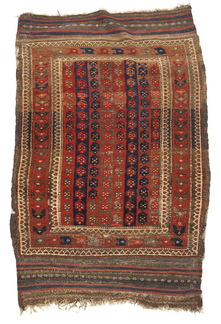 Baluch Rug with Stripes and Botehs Afghanistan 3 ft. x 4 ft. 8 in. (1 of 3)