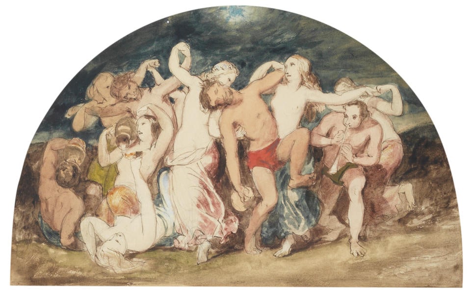 Circle of William Edward Frost (British, 1810-1877) Four illustrations 'Tipsy Dancer''By Dimpled... (1 of 8)