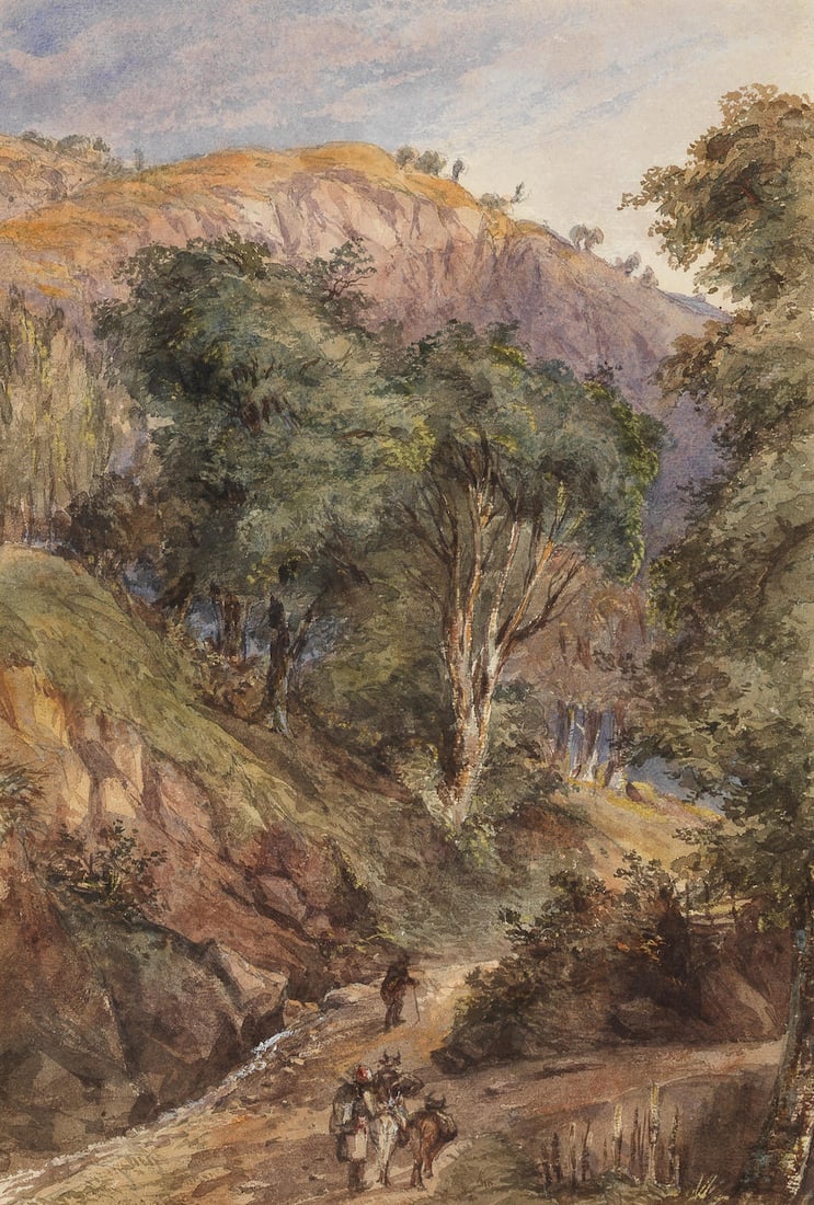 Maj. Gen. Sir Charles Walters D'Oyly, Bt. (British, 1822-1900) Near Mr Lascelles House on the Co... (1 of 3)