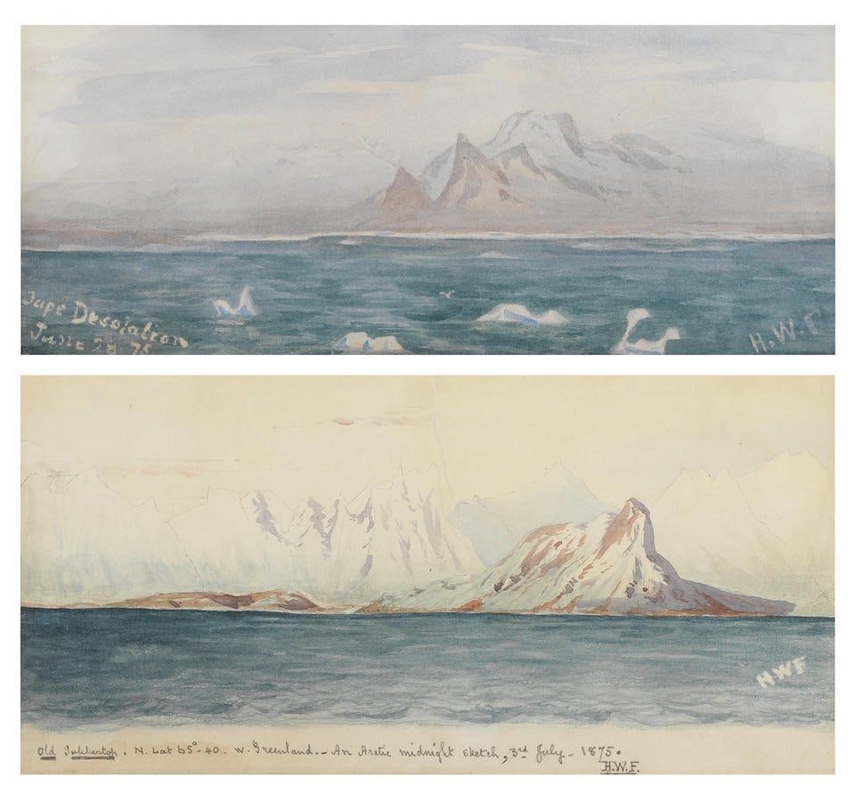 NARES BRITISH ARCTIC EXPEDITION, 1875-76 FEILDEN (HENRY WEYMSS) A pair of watercolours, captione... (1 of 1)