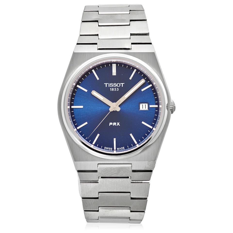 TISSOT. A STAINLESS STEEL QUARTZ CALENDAR BRACELET WATCH  PRX, Ref: T137410A, Circa 2020 (1 of 1)