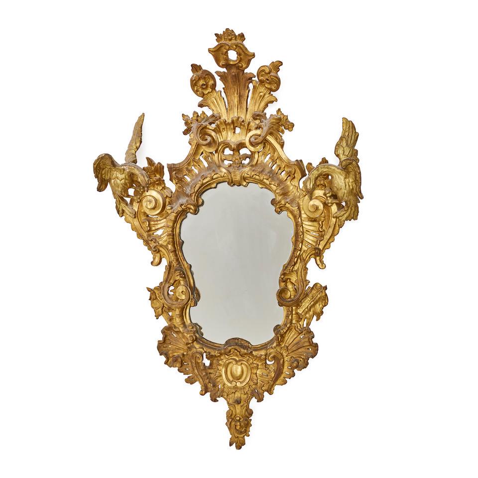 A BAROQUE GILTWOOD MIRROR19th century (1 of 1)