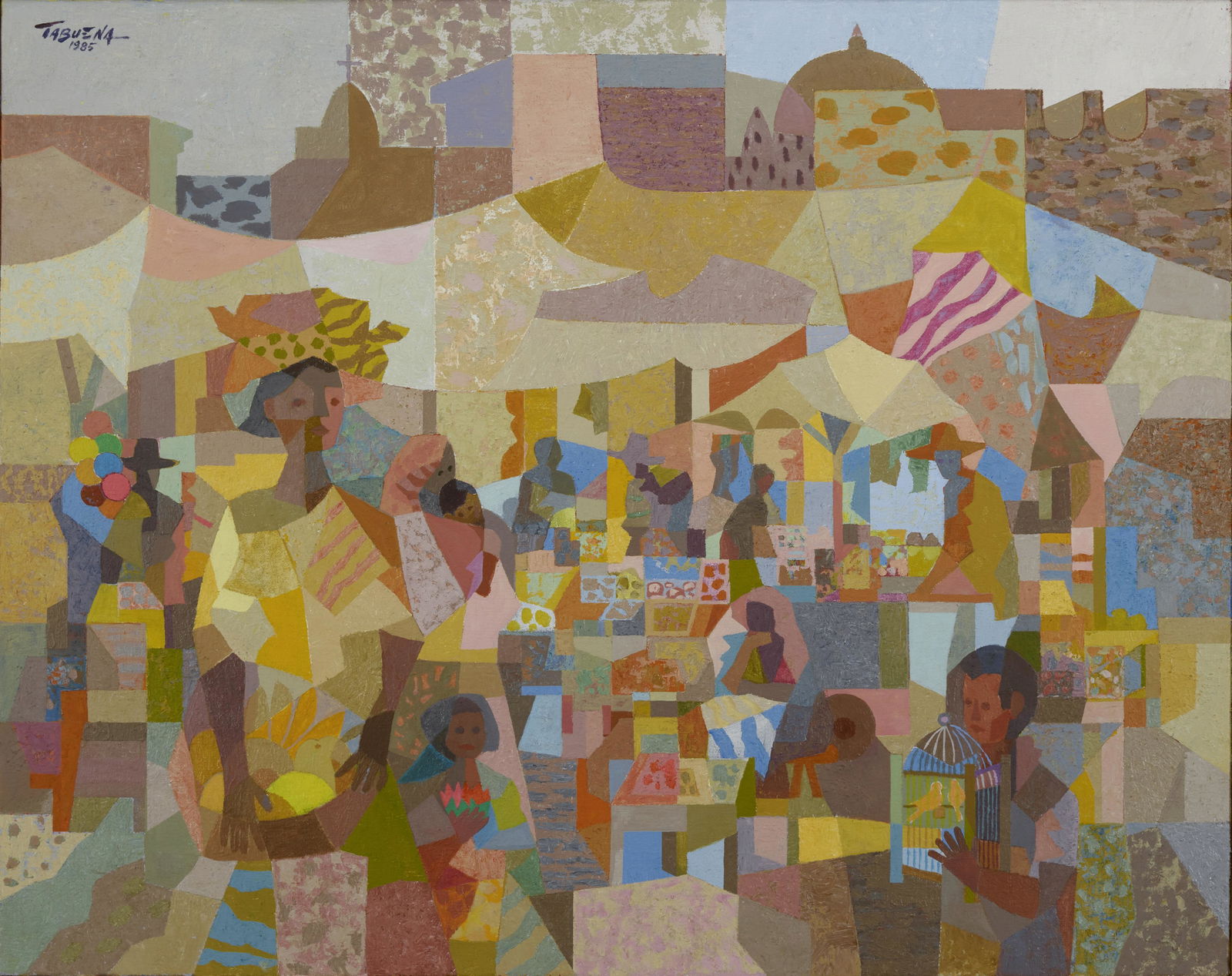 ROMEO V. TABUENA (1921-2015) Untitled (Marketplace)1985oil on canvas, signed and dated 'TABUENA ... (1 of 1)