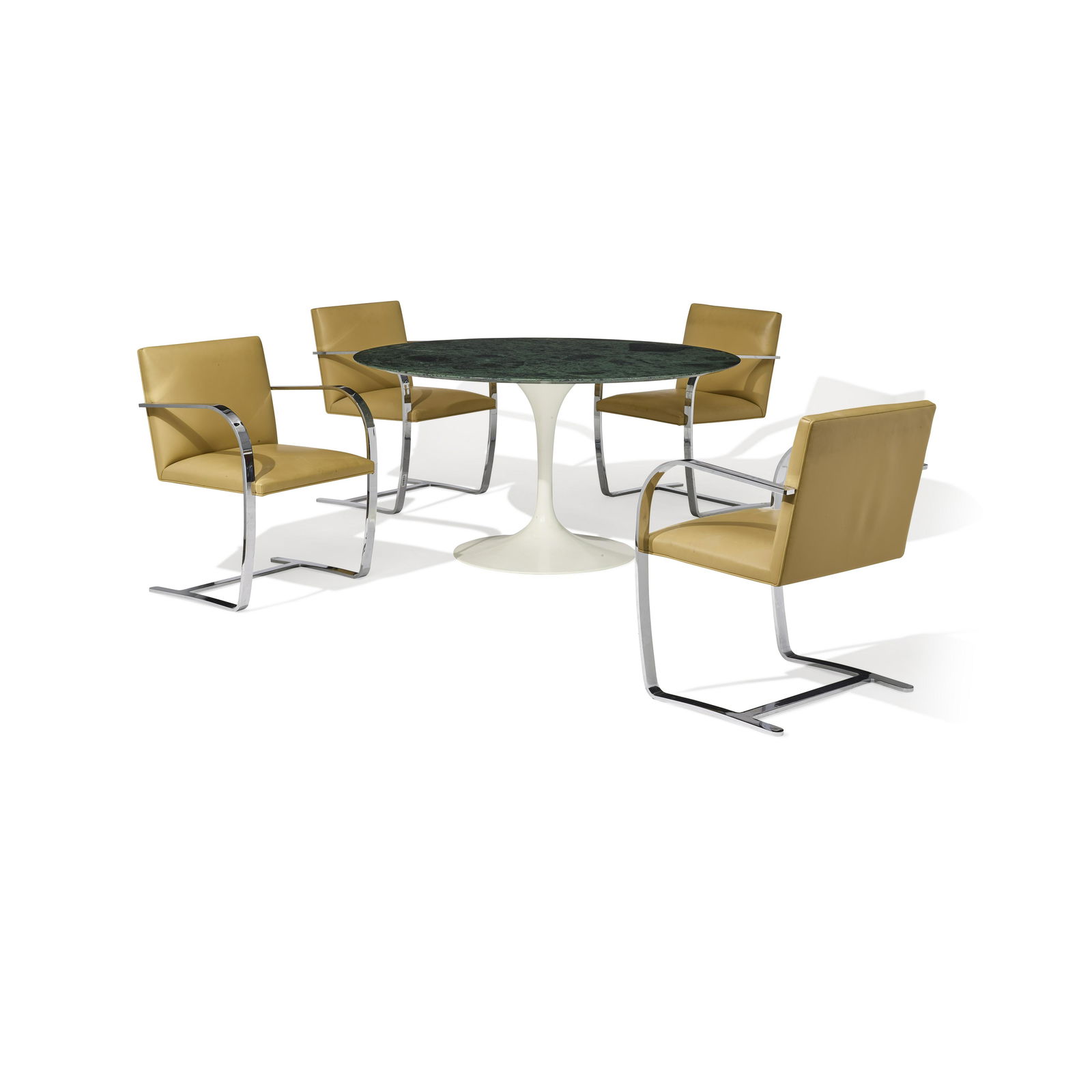 EERO SAARINEN (1910-1961) Tulip Dining Tabledesigned 1957for Knoll International, white painted ... (1 of 2)