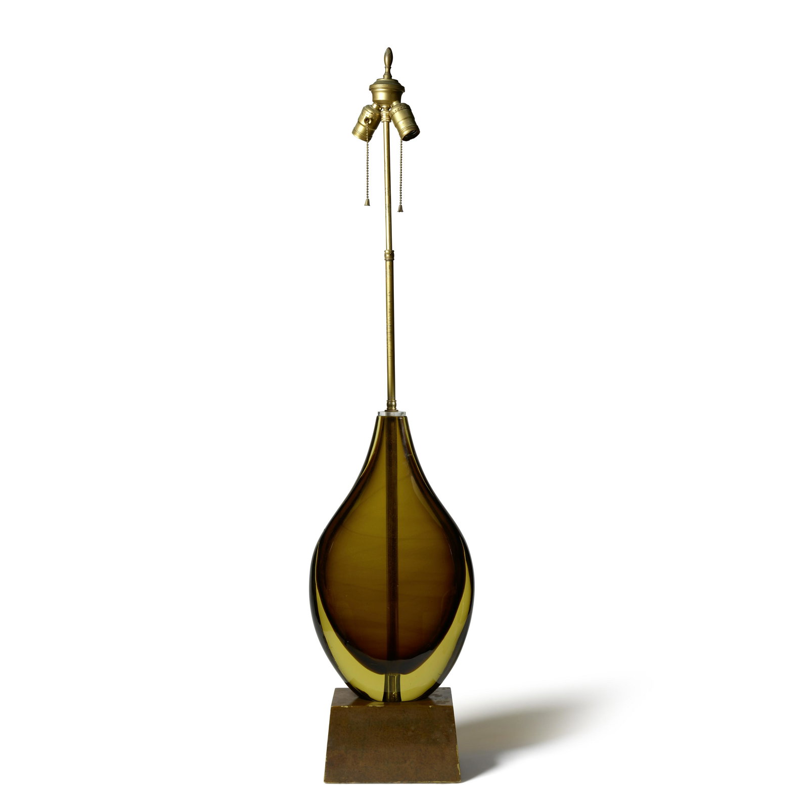 FLAVIO POLI (1900-1984); ATTRIBUTED TO Sommerso Table Lampcirca 1955for Seguso Vetri d'Arte, blo... (1 of 1)