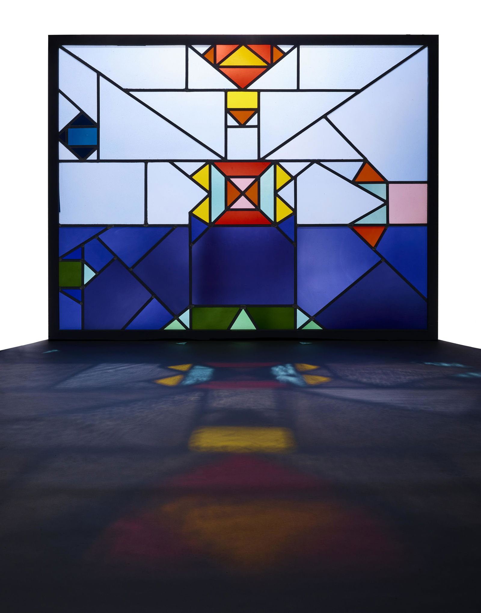 ETTORE SOTTSASS (1917-2007)  Rare Custom Window1989executed by Franz Mayer of Munich for the May... (1 of 1)