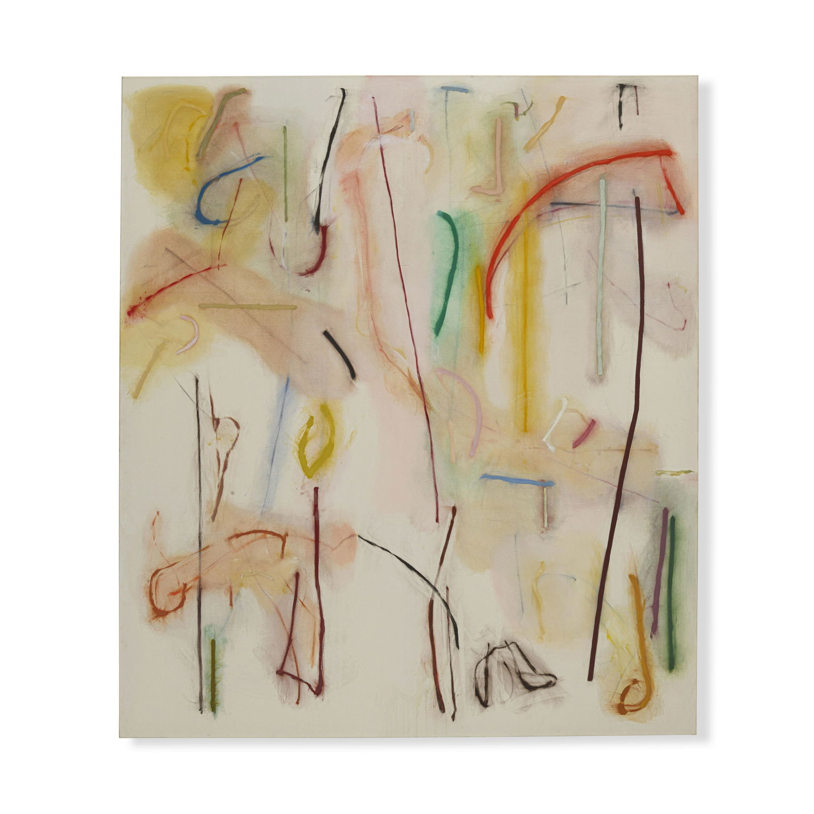 RICHARD HOGAN (BORN 1941) 24 Ladies1982oil and charcoal on canvas, signed and dated 'Hogan 1982'... (1 of 2)