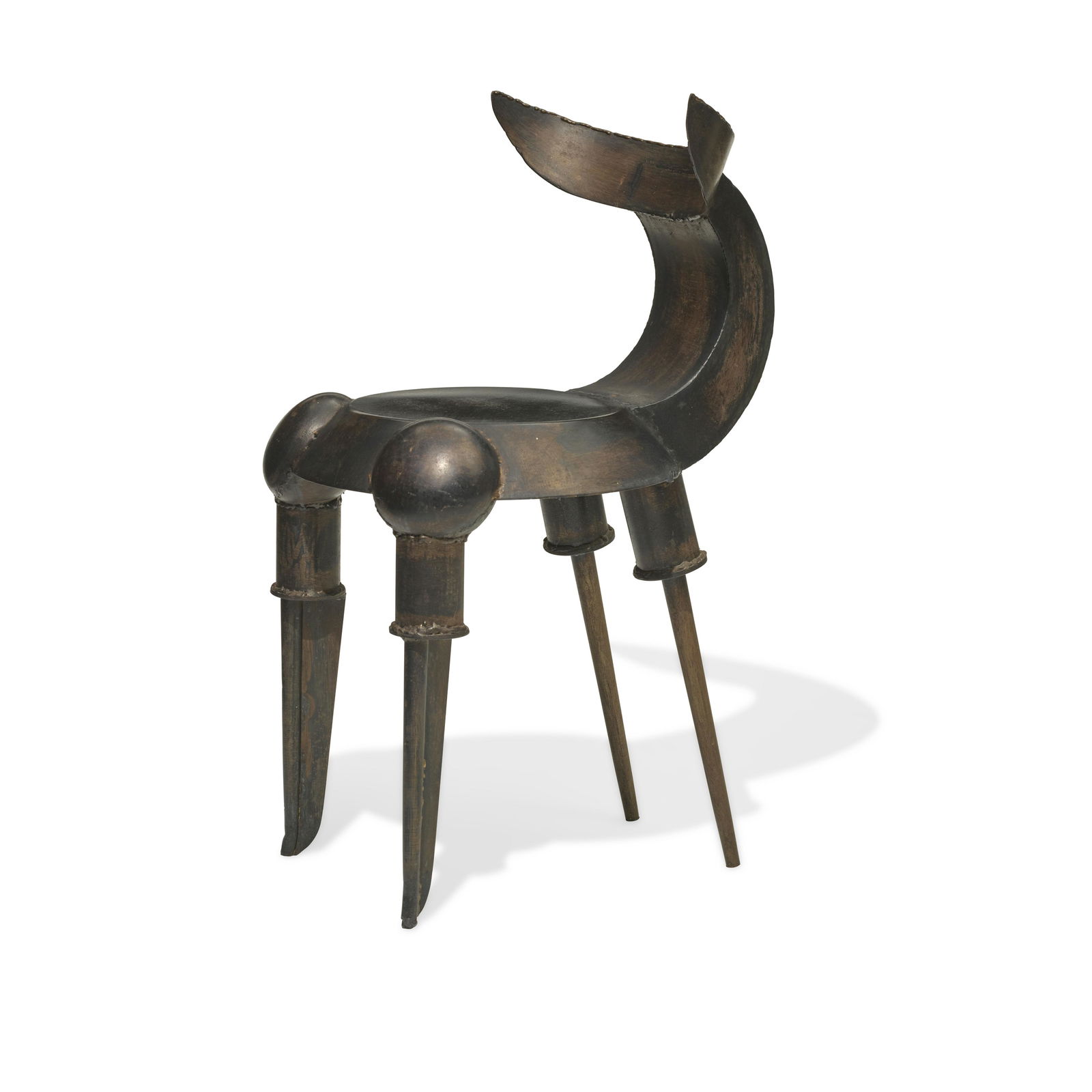 TOM DIXON (BORN 1959) Bull Kitchen Chairdesigned 1986 from the edition of 40, welded and patinat... (1 of 2)