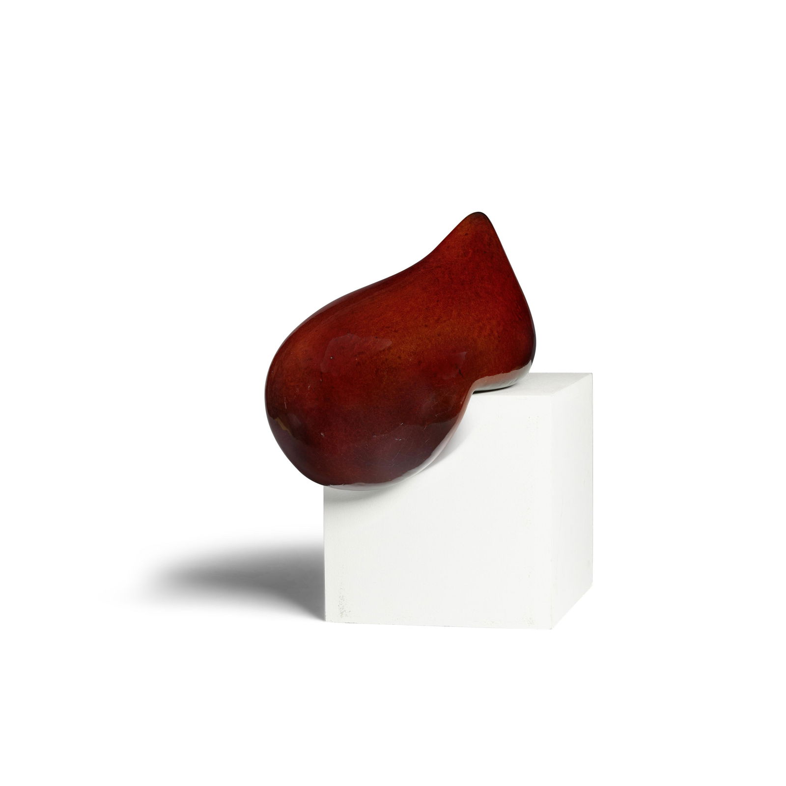 HANS HEDBERG (1917-2007) Untitled (Oil Drop)circa 1970glazed stoneware, incised 'Hhg' on undersi...: HANS HEDBERG (1917-2007) Untitled (Oil Drop) circa 1970 glazed stoneware, incised 'Hhg' on underside height 6in (15cm); width 8 1/4in (21cm); depth 10 1/2in (26.5cm)