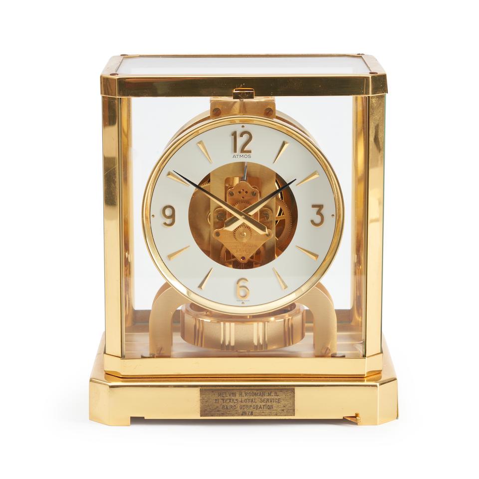 Brass and Glass Atmos Clock by LeCoultre & Cie (1 of 1)
