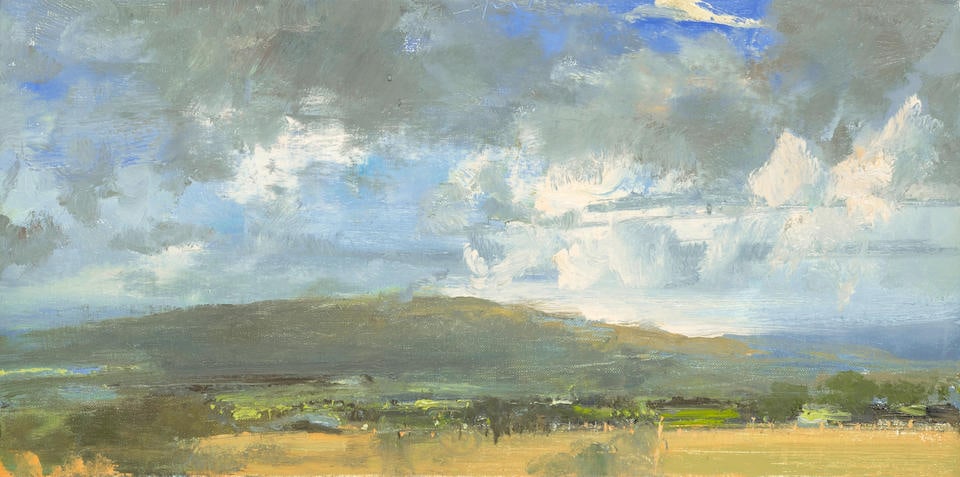 Eric Aho (born 1966) Calmest Sky 12 1/4 x 24 1/8 in. (31.2 x 61.3 cm.) (Painted in 2004.) (1 of 1)