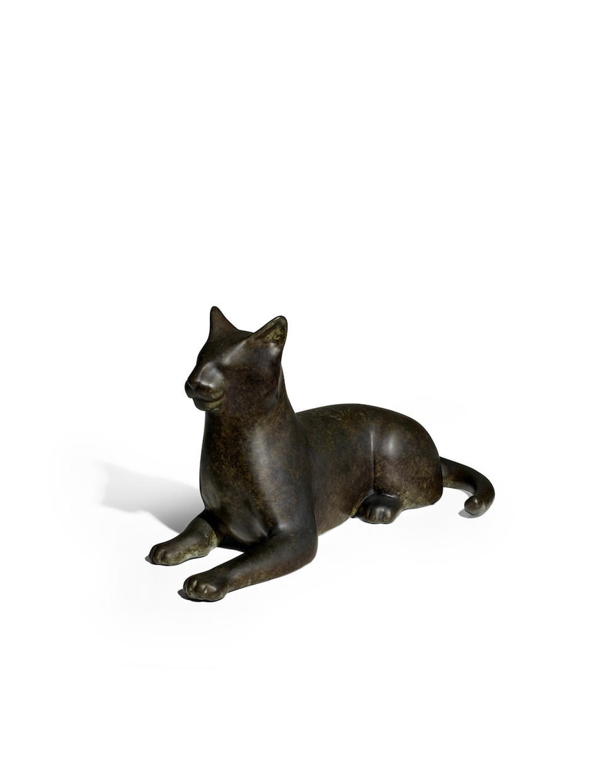 Gwynn Murrill (born 1942) George 10 3/4 in. (27.3 cm.) high (Modeled in 2001; Cast in 2004.): Gwynn Murrill (born 1942) George inscribed, dated and numbered twice 'G Murill / 04 6/9' (on the underside) bronze with dark brown patina 10 3/4 in. (27.3 cm.) high Modeled in 2001; Cast in 2004. Foot