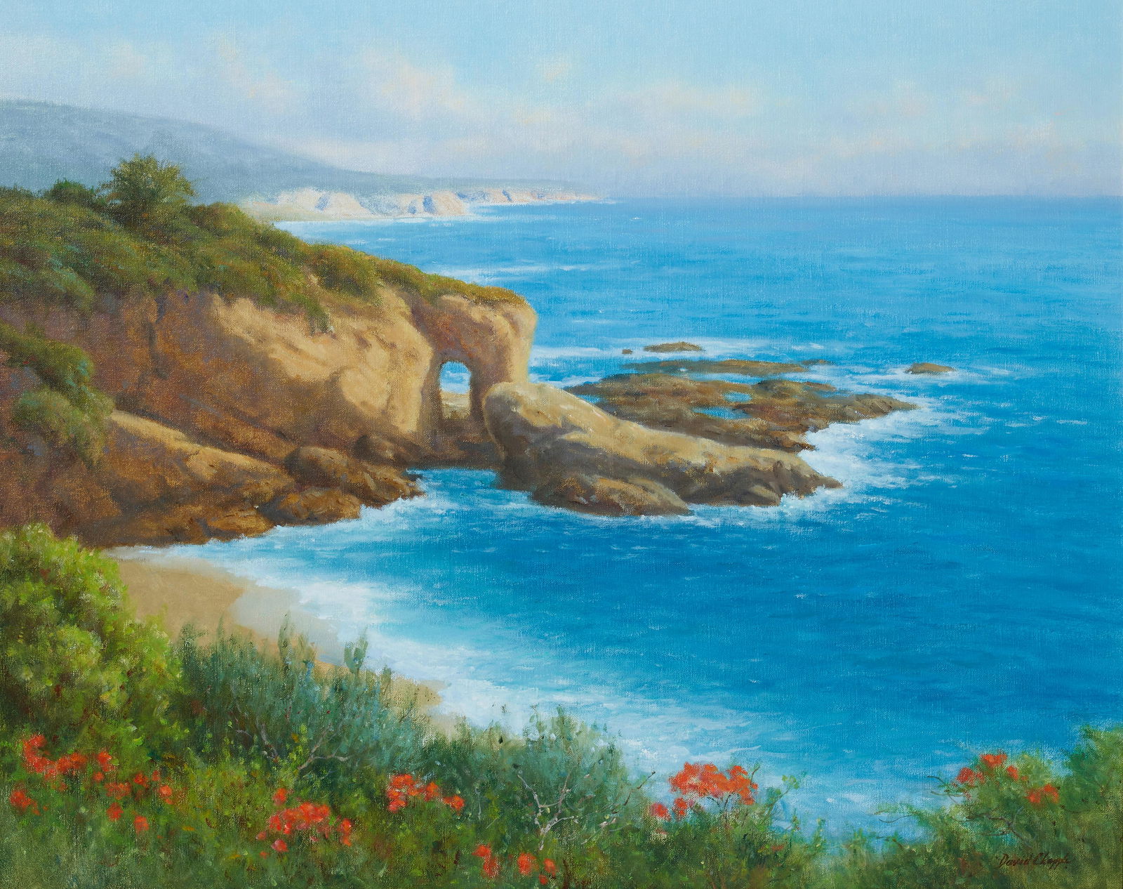 David Chapple (born 1947) Laguna Treasure 24 x 30 in.  framed 31 1/2 x 37 1/2 in. (1 of 3)