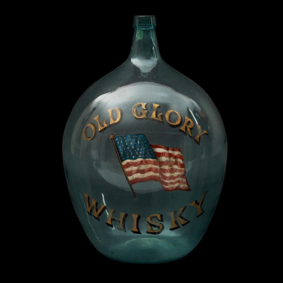 'Old Glory Whisky' Demijohn, America, 20th century. (1 of 1)