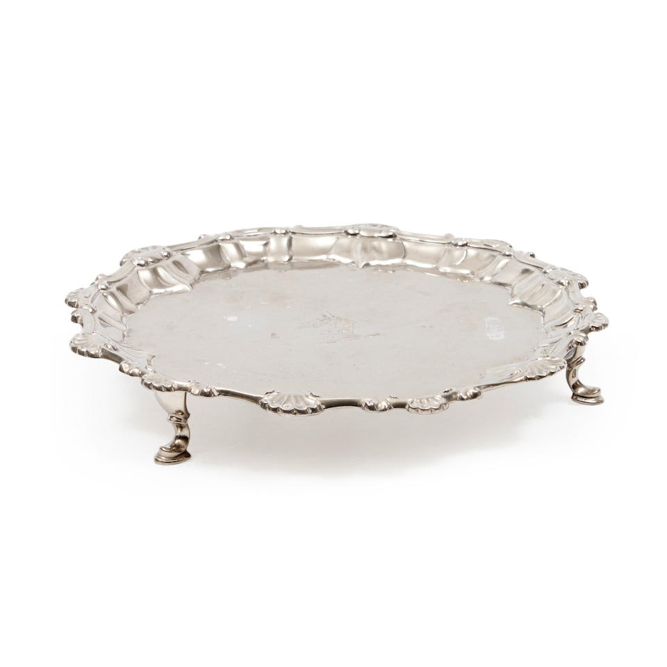 Sterling Silver Salver, Ebenezer Coker (c. 1714-83), London, England, 1763-4. (1 of 1)
