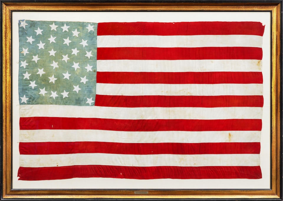 Large 33 Star Flag, America, 1859-61. (1 of 1)