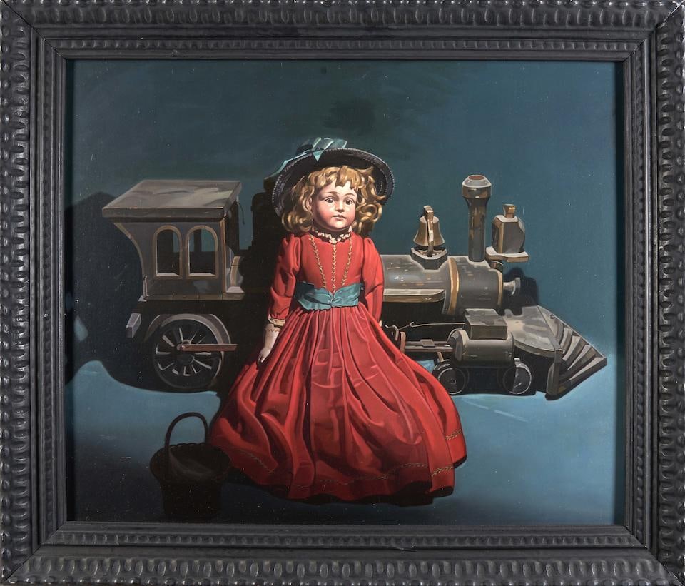 Priscilla Warren Roberts (American, 1916-2001) Antique Toys signed 'P. Roberts' (lower left) ide... (1 of 2)