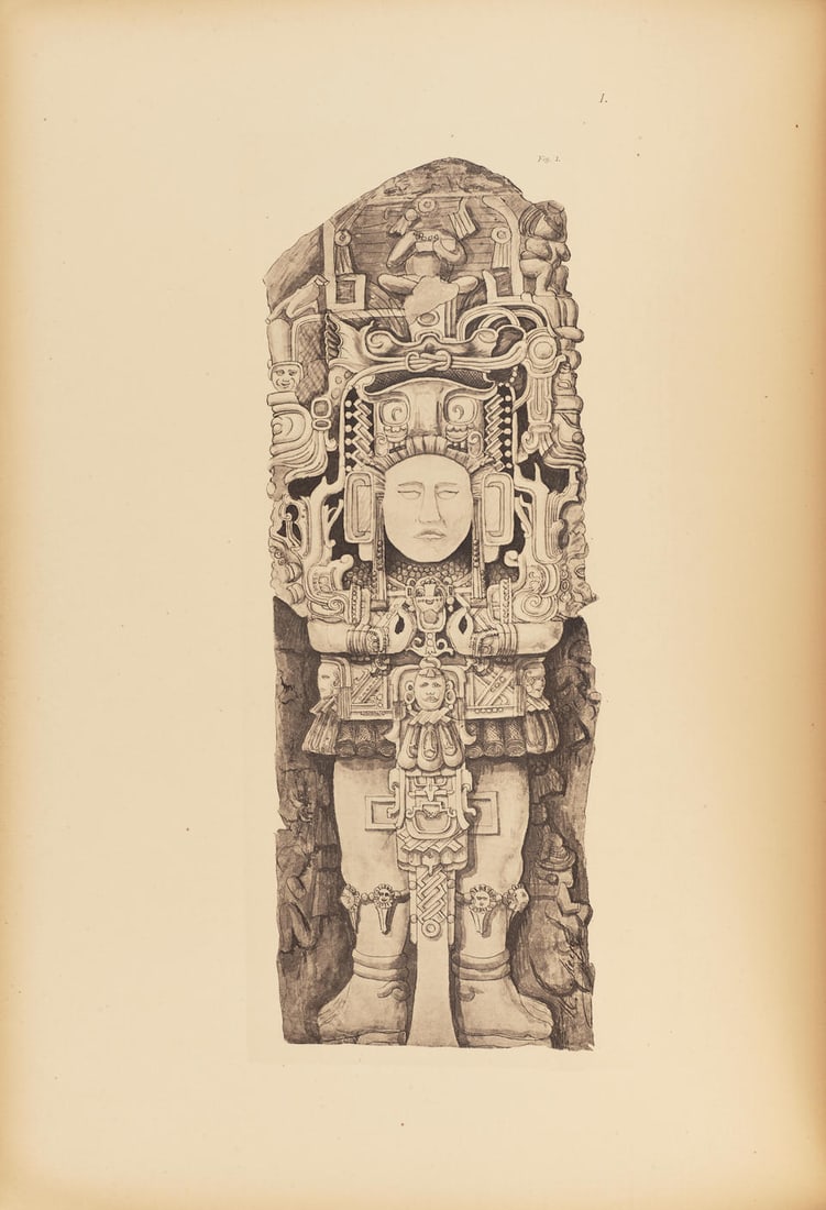 MAYAN ART. SCHMIDT, JULIUS; AND HEINRICH MEYE.  Stone Sculptures of Copan and Quiriqua. New York... (1 of 1)