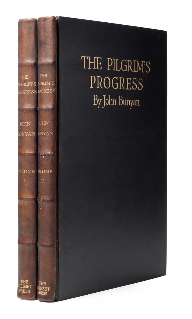 CRESSET PRESS. 2 titles published by the Cresset Press.: CRESSET PRESS. 2 titles published by the Cresset Press. 1. LAWRENCE, DAVID HERBERT. 1885-1930. Birds, Beasts and Flowers. London: Cresset Press, 1930. Large 4to. Illustrated with wood-engraved plates