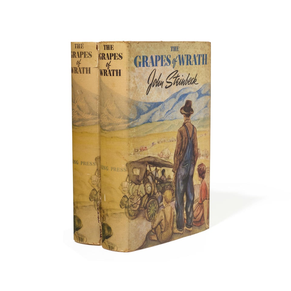 STEINBECK, JOHN. 1902-1968. The Grapes of Wrath.  New York: Viking Press, 1939. (1 of 2)
