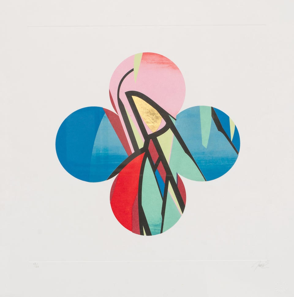 James Earley (Irish, born 1981) Stained Paper #1, 5th Avenue Intaglio and gold leaf, 2019, on wo...: James Earley (Irish, born 1981) Stained Paper #1, 5th Avenue Intaglio and gold leaf, 2019, on wove paper, signed and numbered 12/40 in pencil, published by Stoney Road Press, Dublin, with their blinds