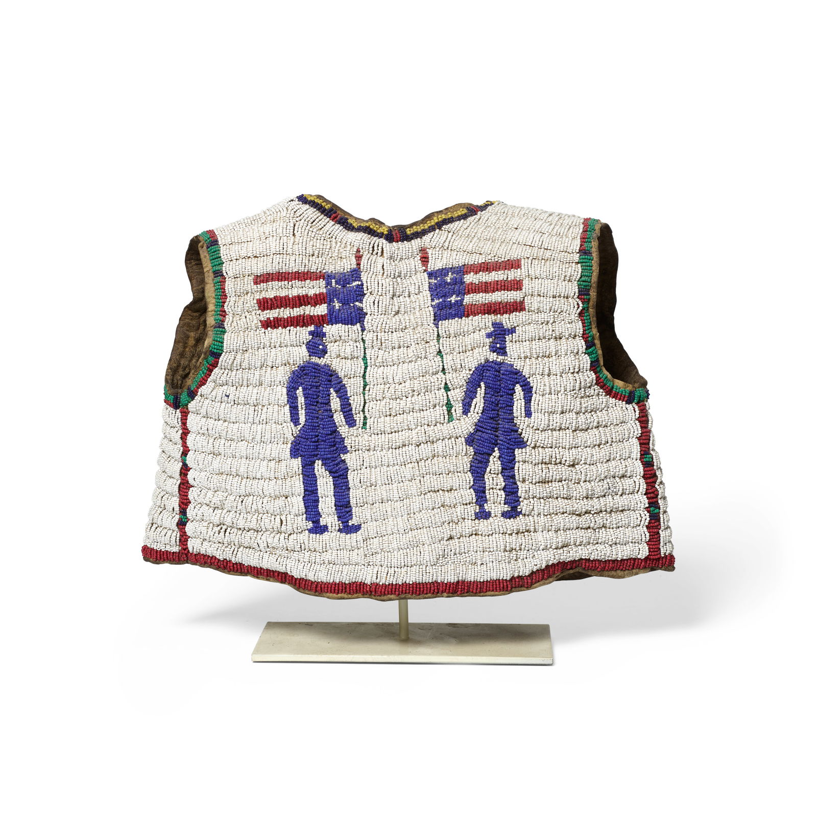 A Lakota (Sioux) boy's pictorial beaded vest (1 of 2)