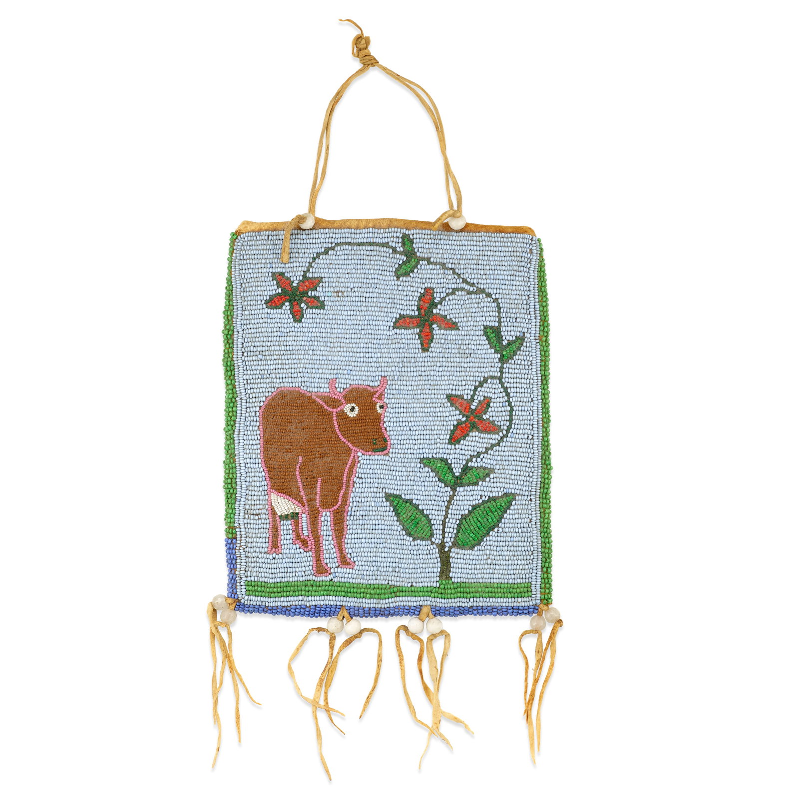 A Plateau pictorial beaded bag (1 of 2)