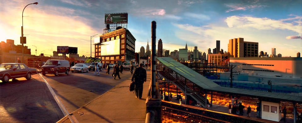 Jeff Chien-Hsing Liao (born 1977); LIRR, Hunters Point;: Jeff Chien-Hsing Liao (born 1977) LIRR, Hunters Point, 2004 Pigment print; signed in ink on a label and a Julie Saul Gallery label, both affixed to the frame verso; this print is from an edition of 12