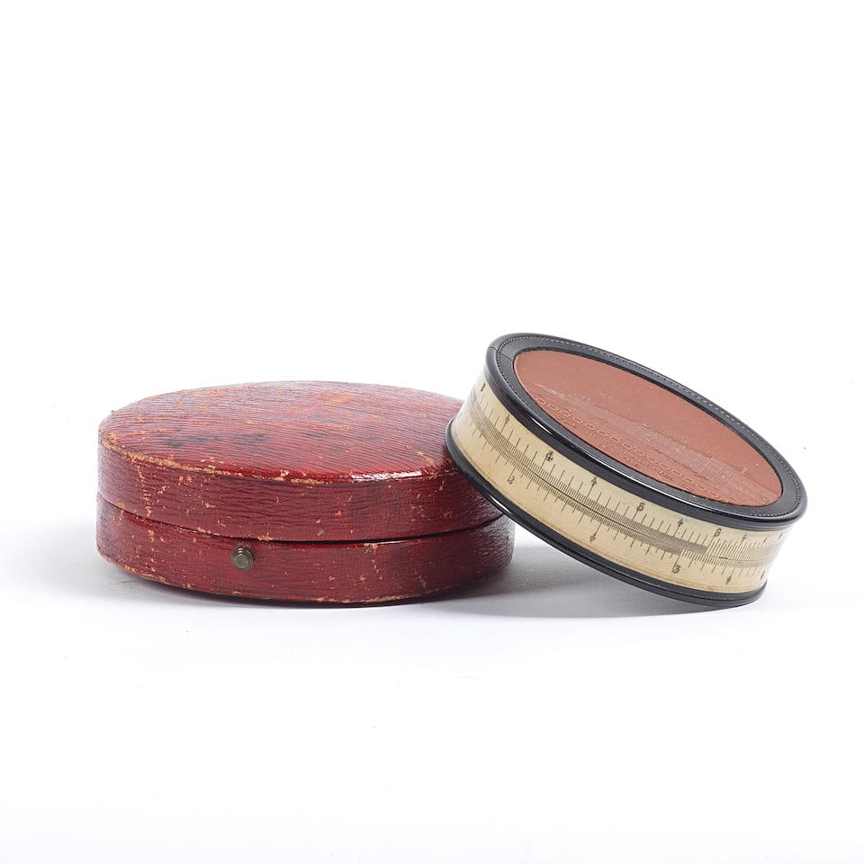 A Rare Slide Rule Snuff Box, French, early 19th century, (1 of 3)