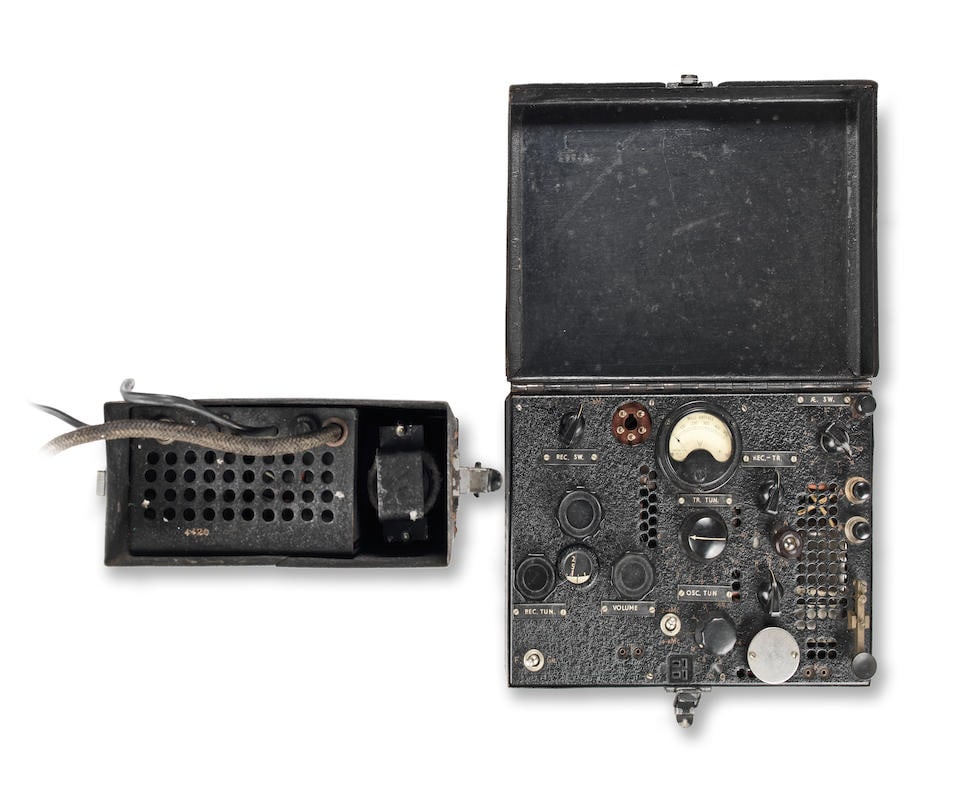 A BP-5 Spy Radio Transceiver, Polish, circa 1945, (1 of 2)
