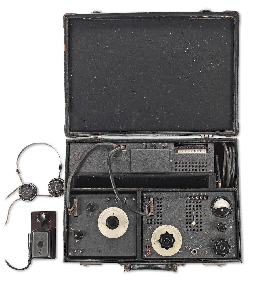 An Abwehr S90/40 Spy Radio Transmitter, German, circa 1940, (1 of 2)
