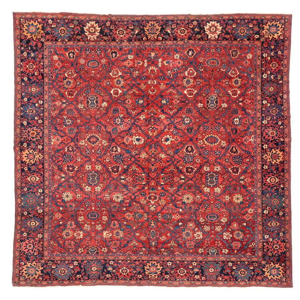 Square Mahal Iran 12 ft. x 12 ft.: Square Mahal Iran c. 1920 12 ft. x 12 ft. For further information on this lot please visit Bonhams.com For further information about this lot please