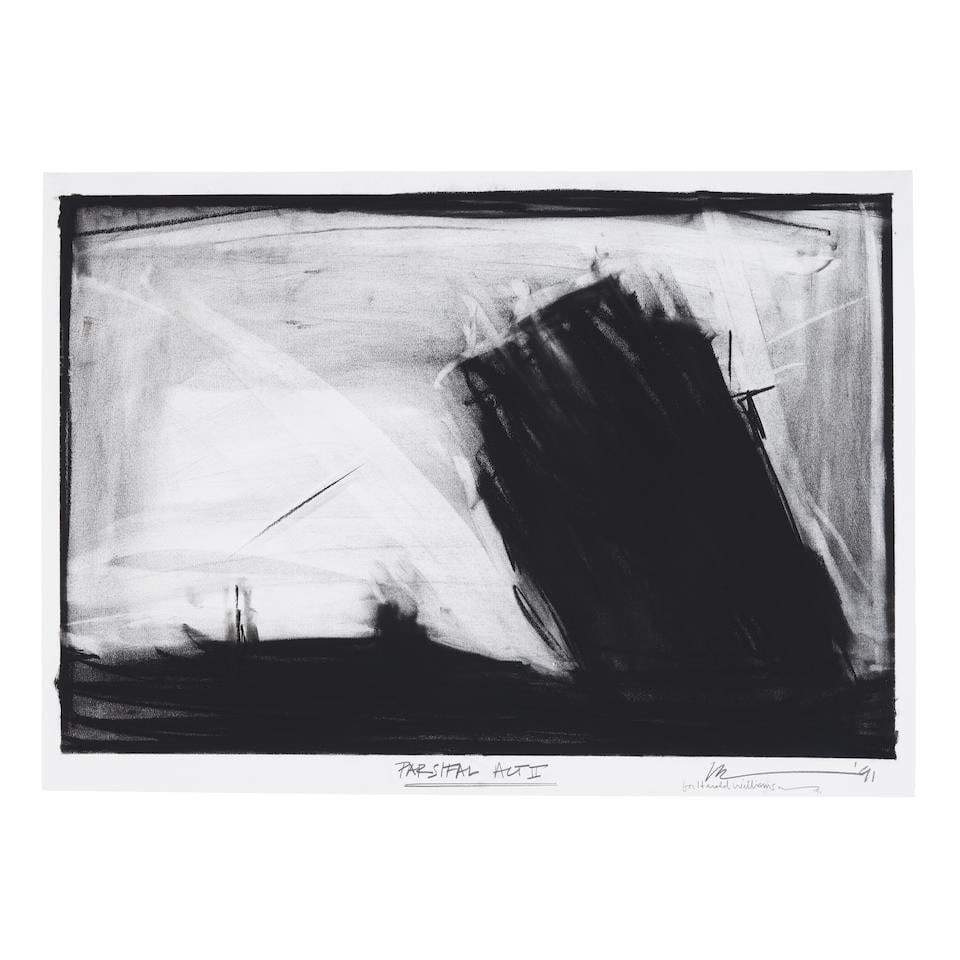 ROBERT WILSON (B. 1941) Parsifal Act II, 1991: ROBERT WILSON (B. 1941) Parsifal Act II, 1991 signed, titled, dedicated and dated 'PARSIFAL ACT II R Wilson '91' (lower edge); titled again, inscribed and dated again ''Parsifal' Berlin 04-10-91' (on