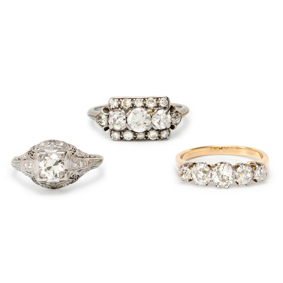 THREE DIAMOND RINGS (1 of 2)