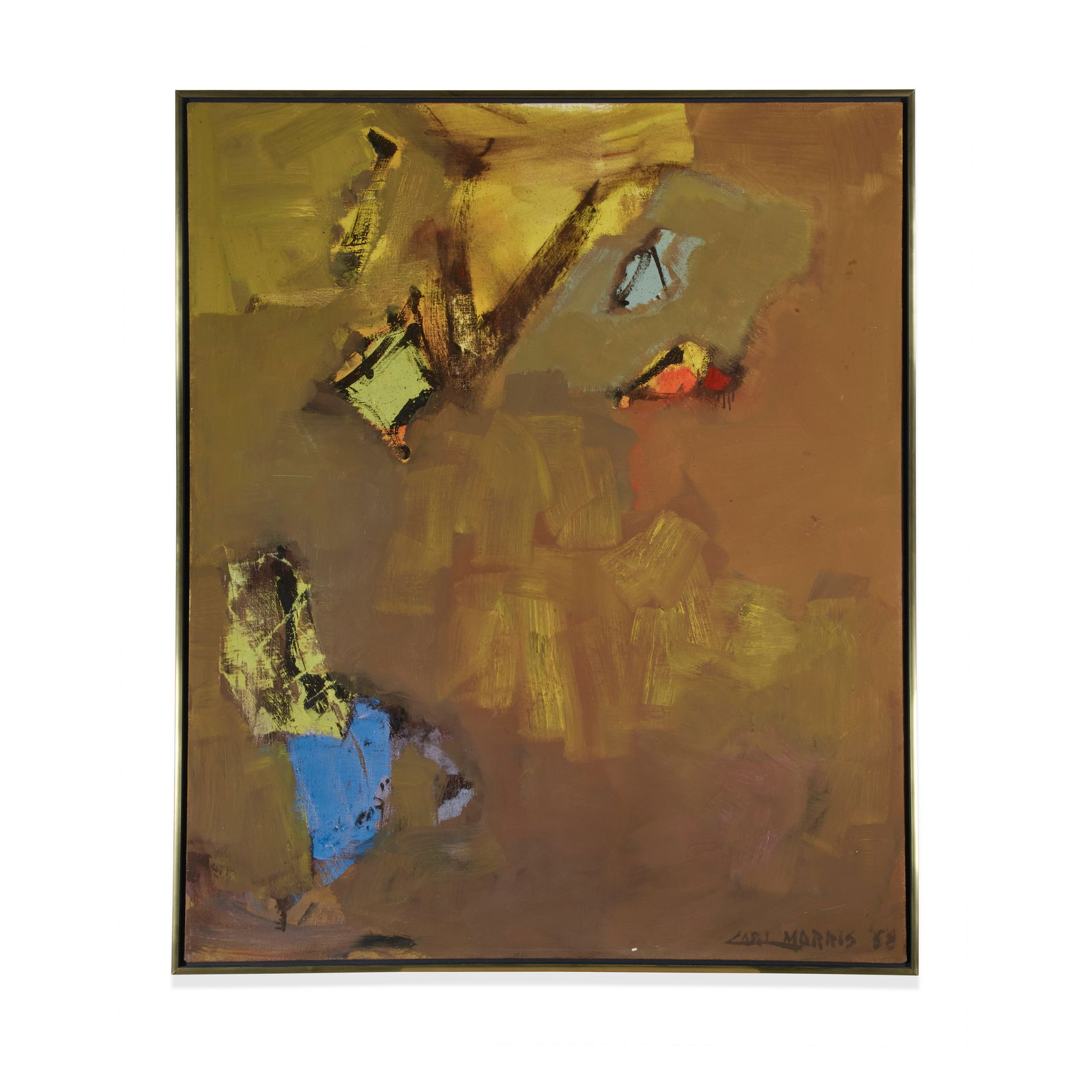 CARL MORRIS (1911-1993) Autumn Migration, 1958: CARL MORRIS (1911-1993) Autumn Migration, 1958 signed and dated 'CARL MORRIS '58' (lower right) oil on canvas 48 x 40 in. 121.9 x 101.6 cm. Footnotes: Provenance Private Collection, Por