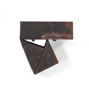 RICHARD NONAS (1936-2021) Wall Hung Steel Small Sculpture, 1988: RICHARD NONAS (1936-2021) Wall Hung Steel Small Sculpture, 1988 steel 7 1/2 x 8 x 4 in. 19.1 x 20.3 x 19.3 cm. Footnotes: Provenance Ace Gallery, Los Angeles Acquired directly from the